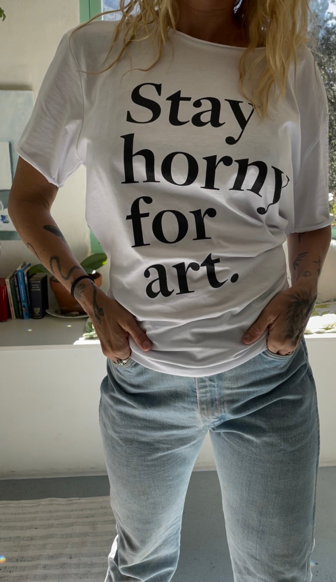 Stay Horny For Art Tee